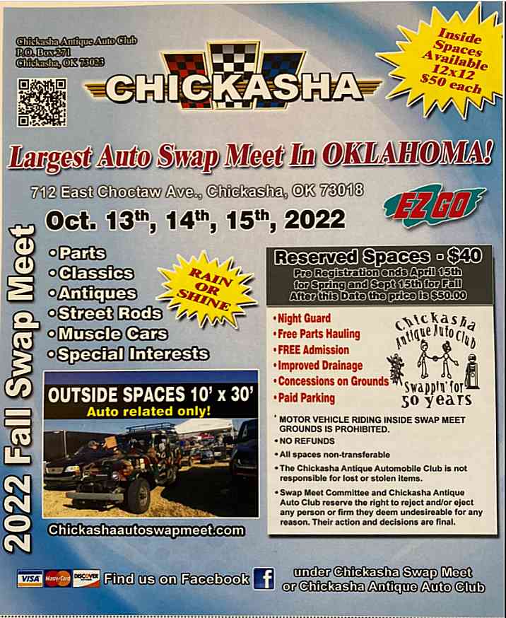Coming Events Calendar Central Oklahoma MOPAR Association